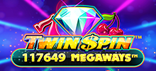 The fantastic Twin Spin Megaways is playable on any device, offering a wide range of stakes per spin. The new version produces similar figures in some respects, very different in others. One that hasn't changed much is RTP, just below a 96.04% rating, while volatility was high. Another big change is the max win ability!

The same symbols as before return, meaning real cards 9-A, as well as cherries, bells, bars, sevens and diamonds as the five prizes. The payout amounts have been hit, to compensate for the Megaways/avalanche feature, so the prizes are now worth 1-10x the stake for six of a kind!